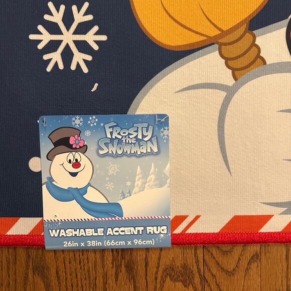 Frosty the Snowman Accent  Rug  26x38” NWT Christmas Decor - Picture 3 of 3
